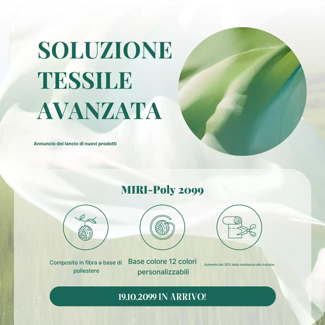 Promozione di prodotti tessili moderni ed ecologici