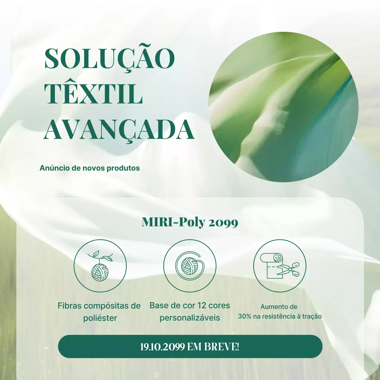 Promoção de produtos têxteis modernos e ecológicos