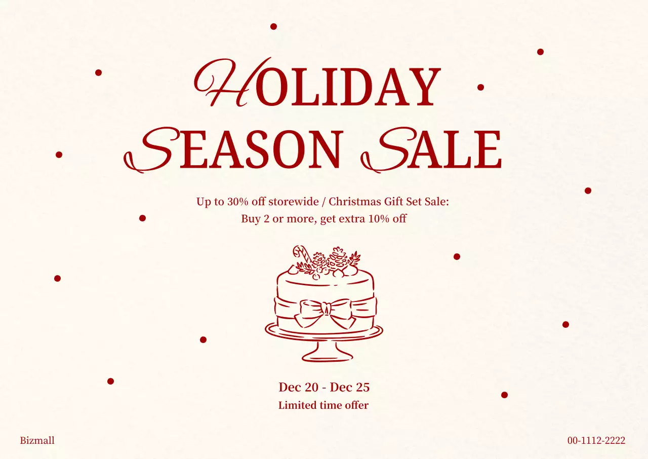 Acara Penjualan Klasik Beige