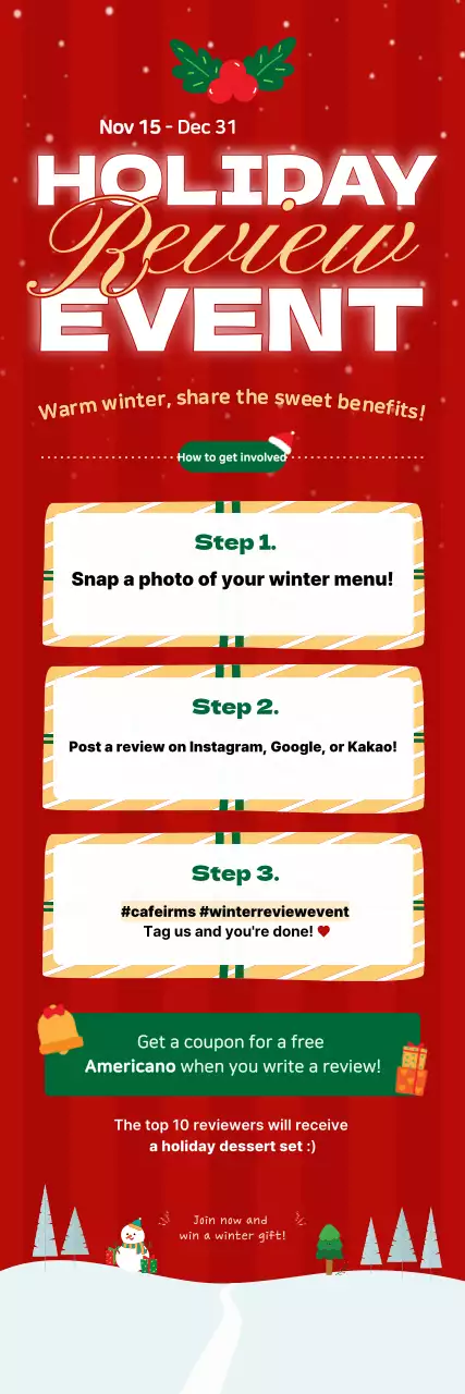 Promoção de Eventos de Inverno da Red Pop