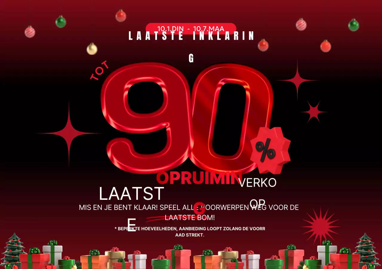 Rode Contrast Sale Promotie