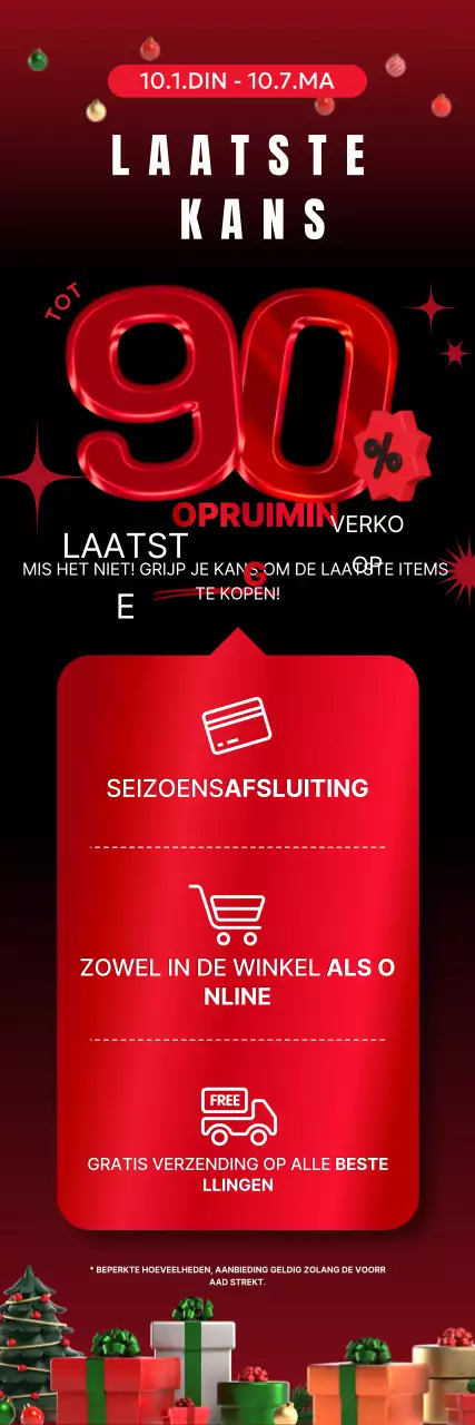 Rode Contrast Sale Promotie