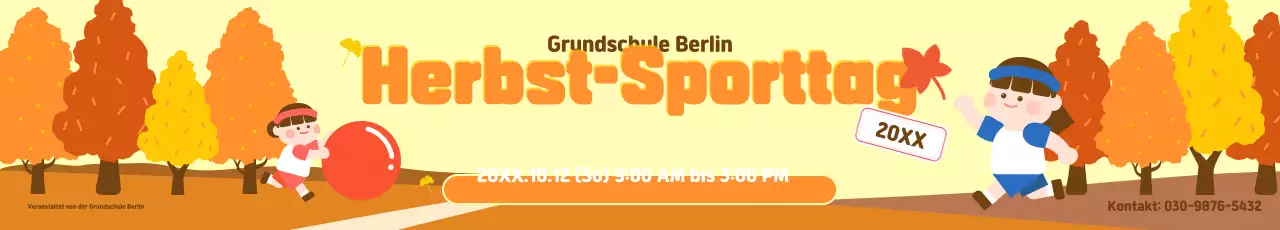 Gelbe, niedliche Sportveranstaltung