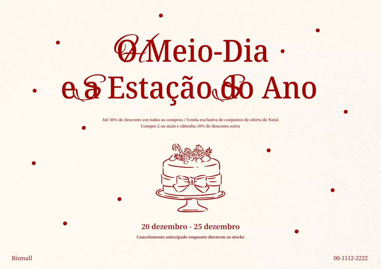 Evento de Venda Clássico Bege