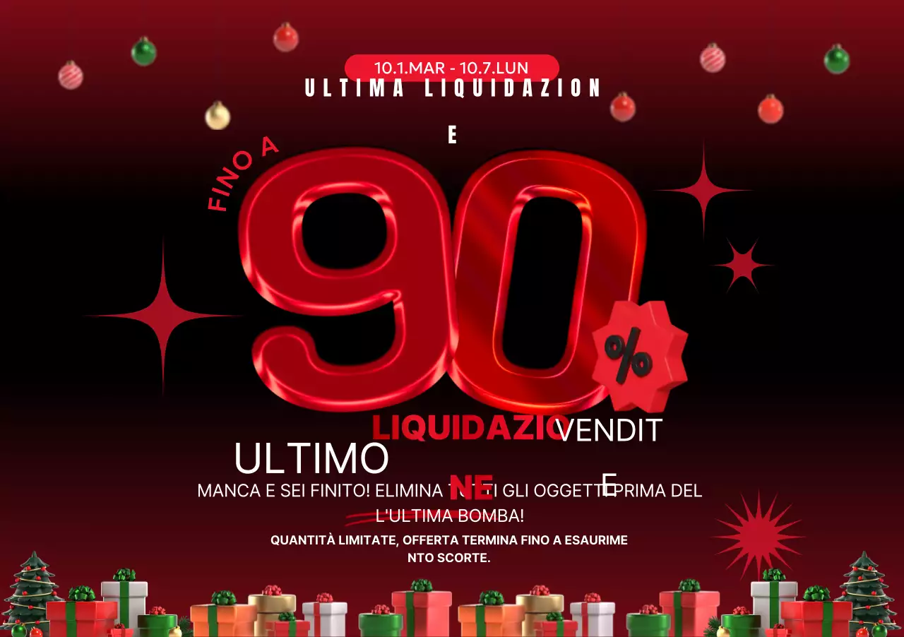 Promozione di vendita a contrasto rosso