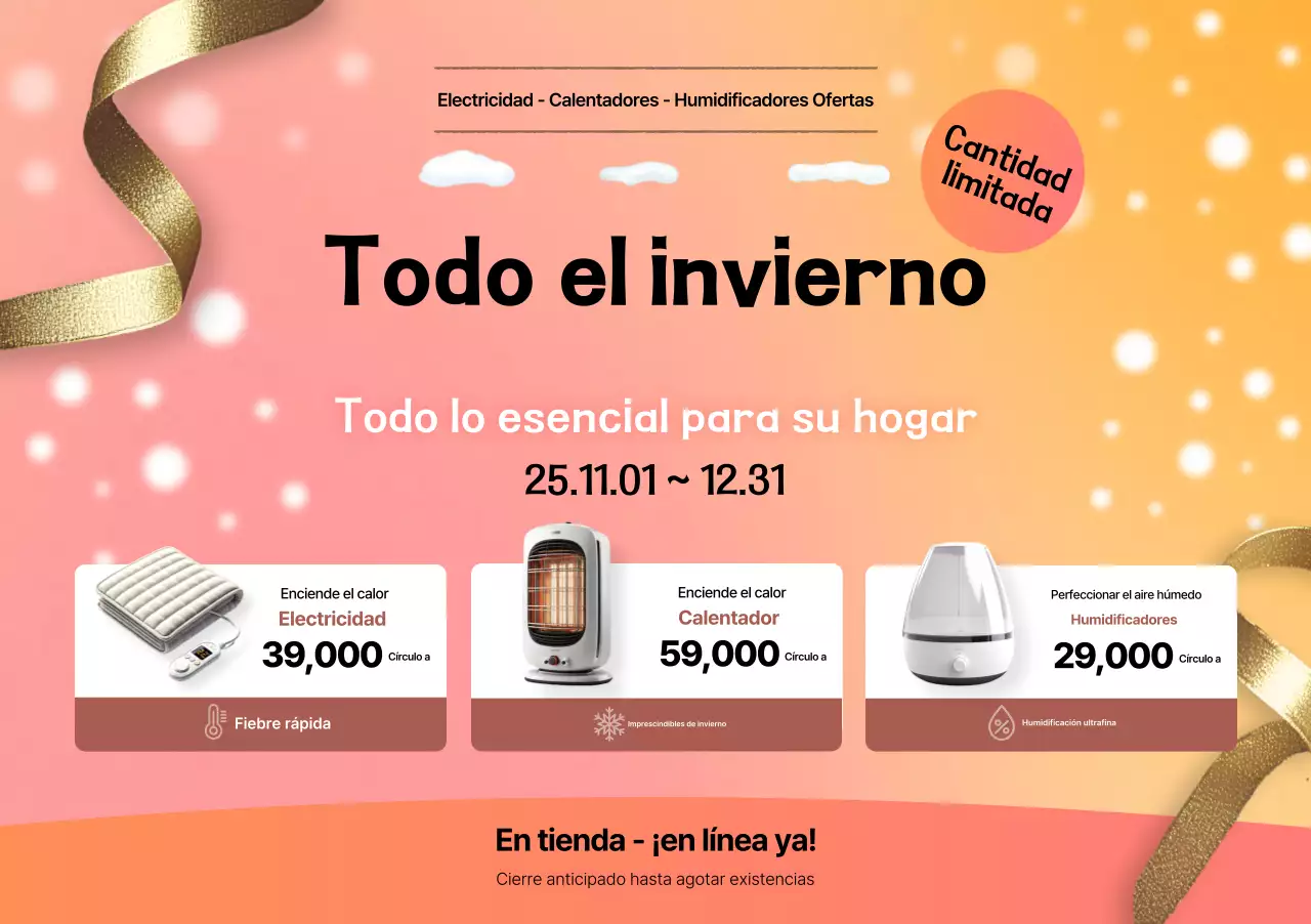 Promoción de artículos de invierno modernos de Orange