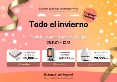 Promoción de artículos de invierno modernos de Orange