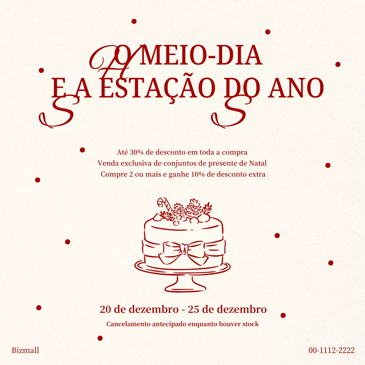 Evento de Venda Clássico Bege