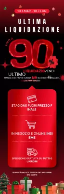 Promozione di vendita a contrasto rosso