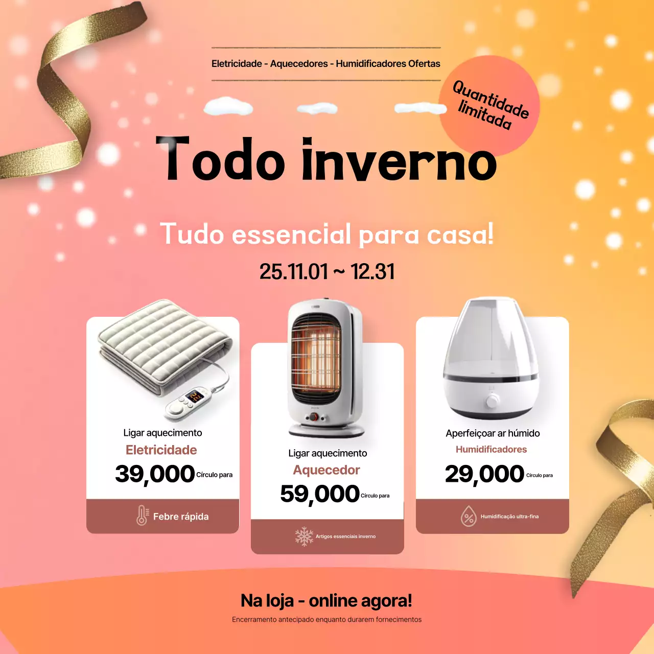 Promoção de Artigos de Inverno Modernos da Orange