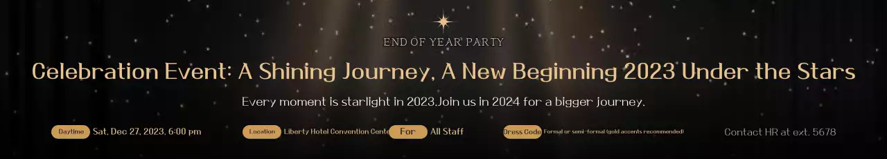 Festa de Fim de Ano de Luxo em Preto