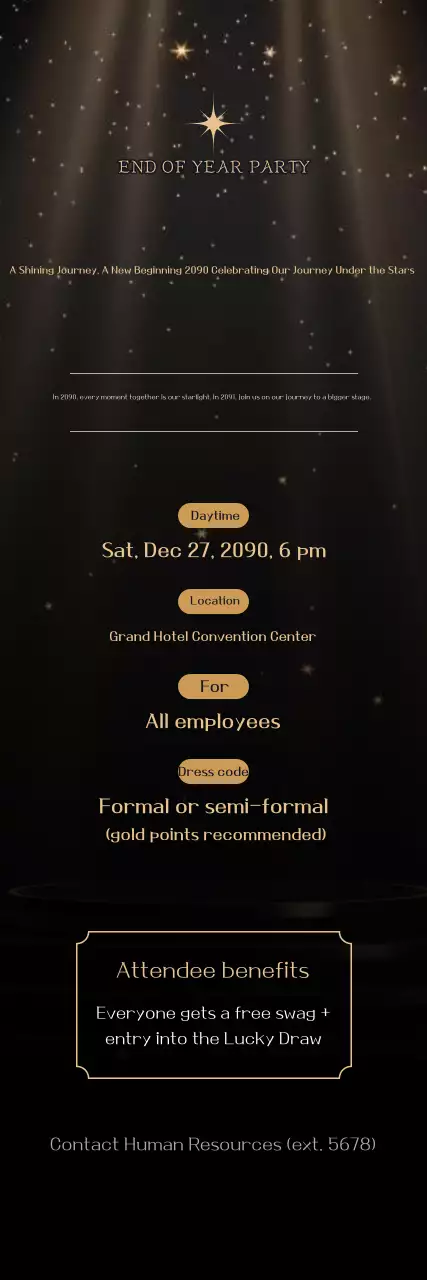 Festa de Fim de Ano de Luxo em Preto