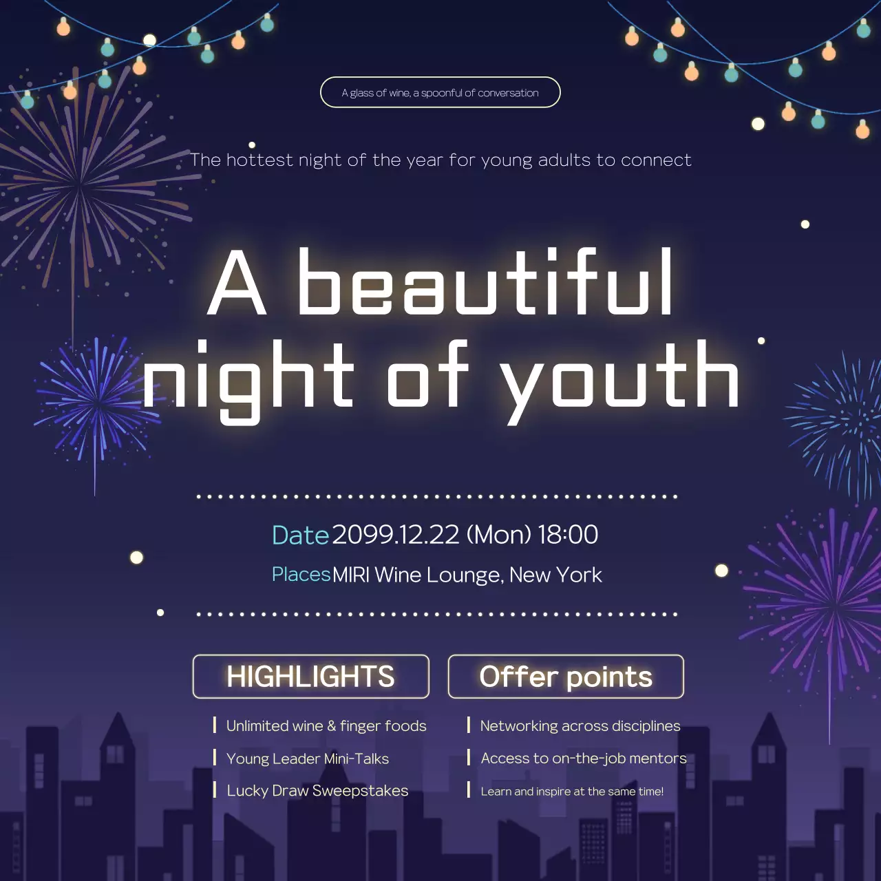 Navy Modern Youth Event