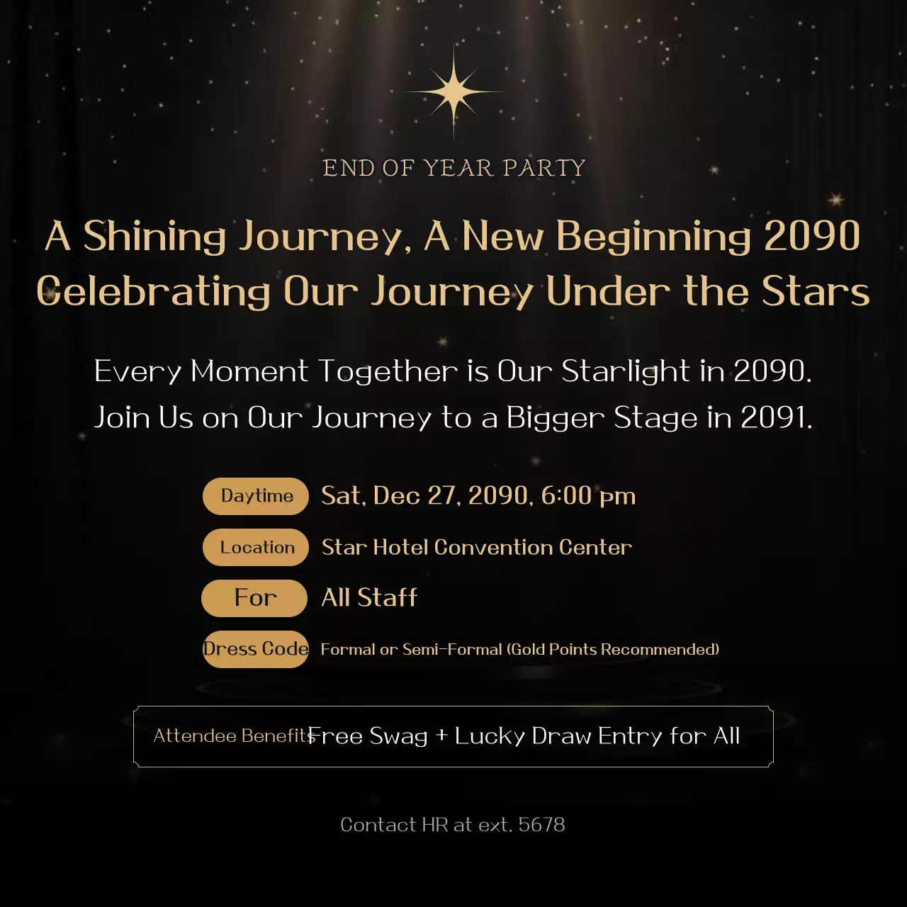 Black Luxury Year-End Party Event