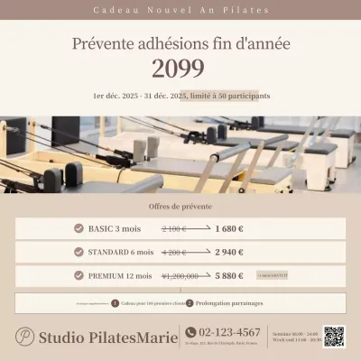 Promotion Pilates moderne beige