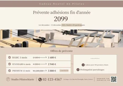 Promotion Pilates moderne beige