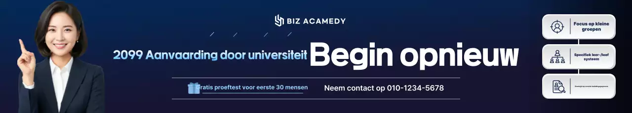 Advertentie voor Blauw Modern Onderwijs