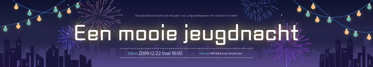 Navy Modern Jeugd Evenement