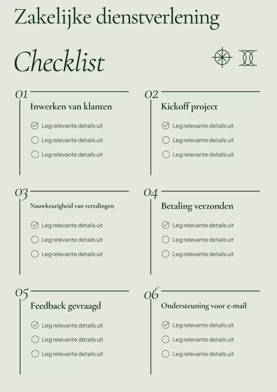 Checklist voor een groen en minimaal bedrijf