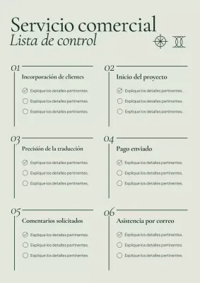 Lista de verificación de negocios minimalistas ecológicos