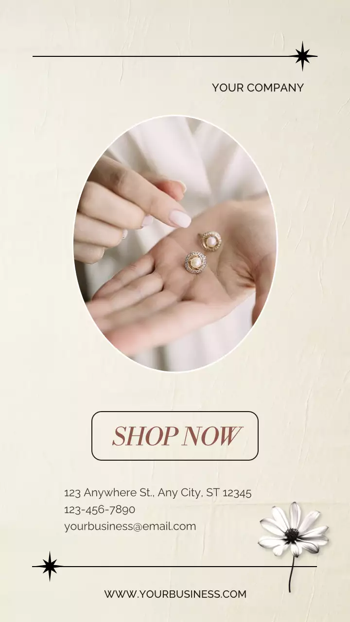 Beige Elegant Jewelry Promotion Instagram Post