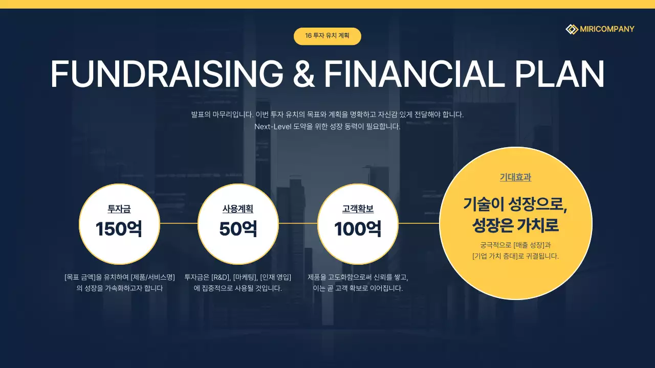 네이비 모던 비즈니스 기획