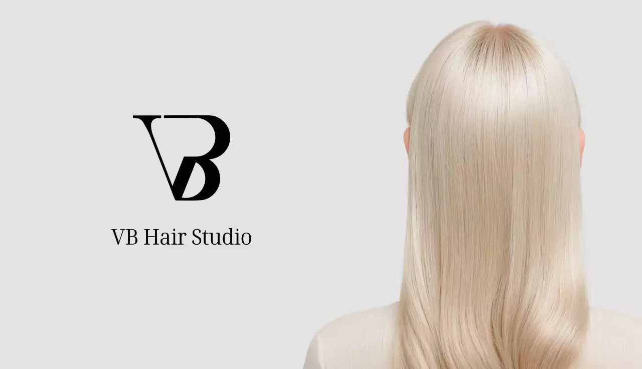 백색 미니멀 헤어스타일 홍보