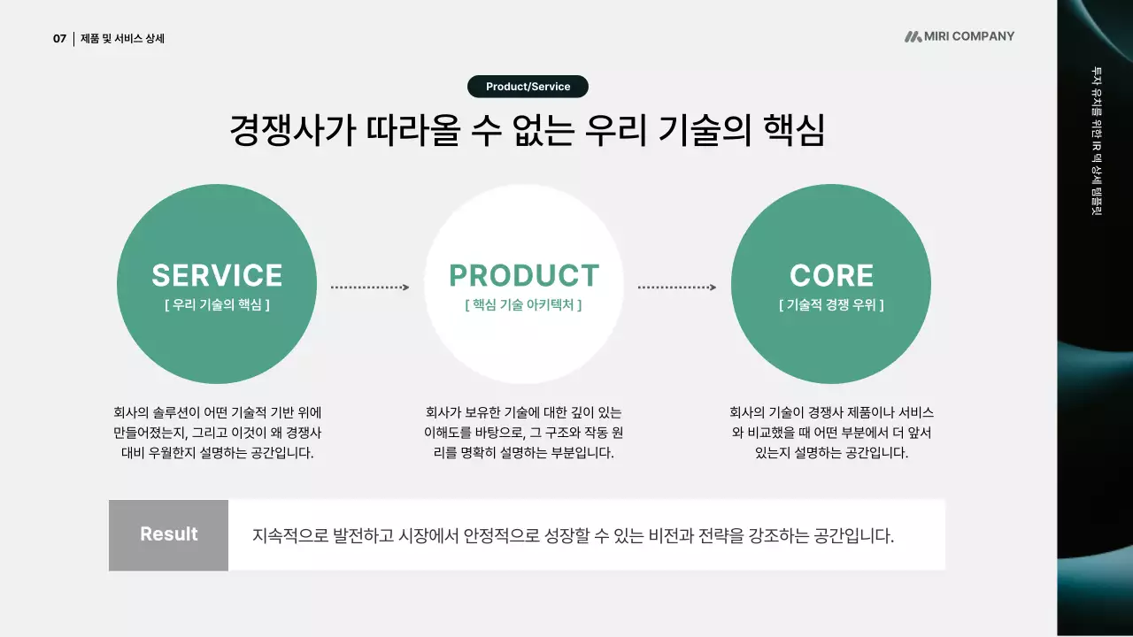 검정 미니멀 투자 보고서