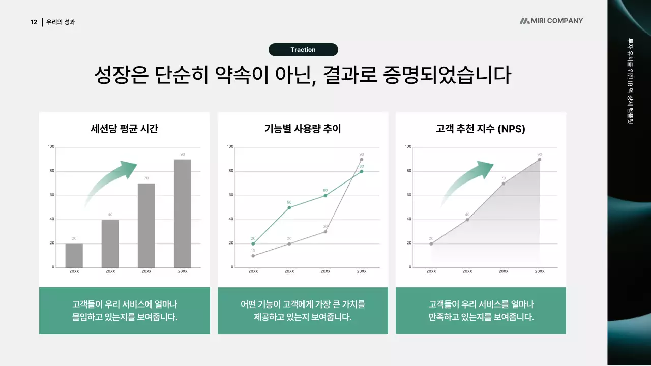 검정 미니멀 투자 보고서