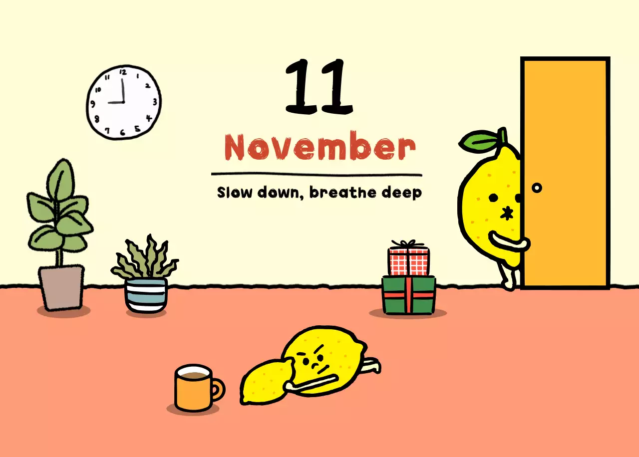 하늘색 아기자기한 달력 캘린더