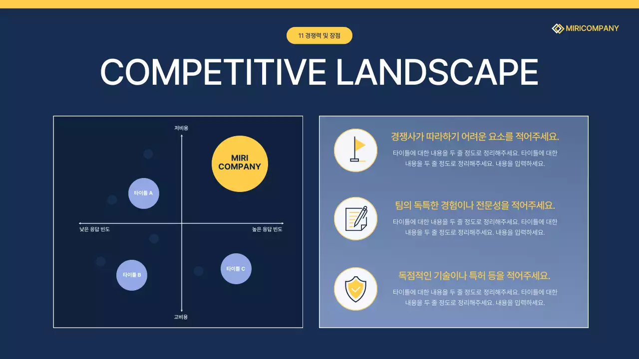 네이비 모던 비즈니스 기획