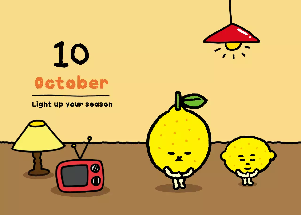 하늘색 아기자기한 달력 캘린더