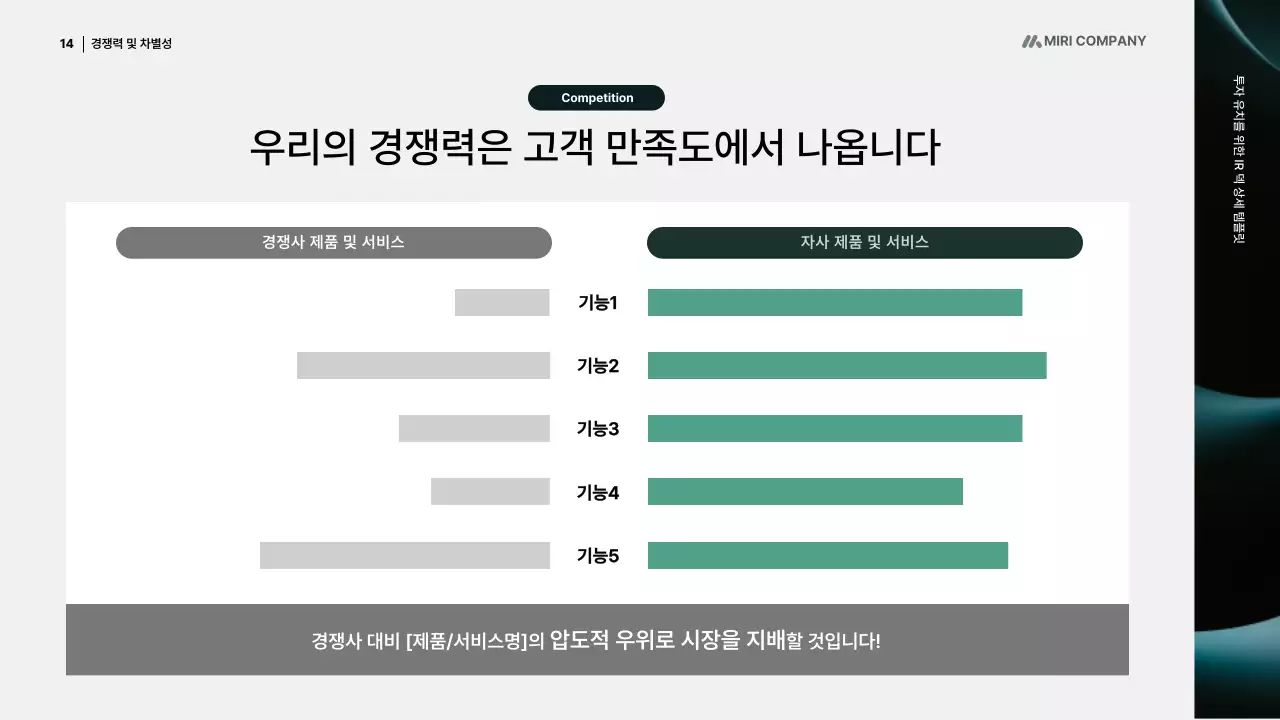 검정 미니멀 투자 보고서