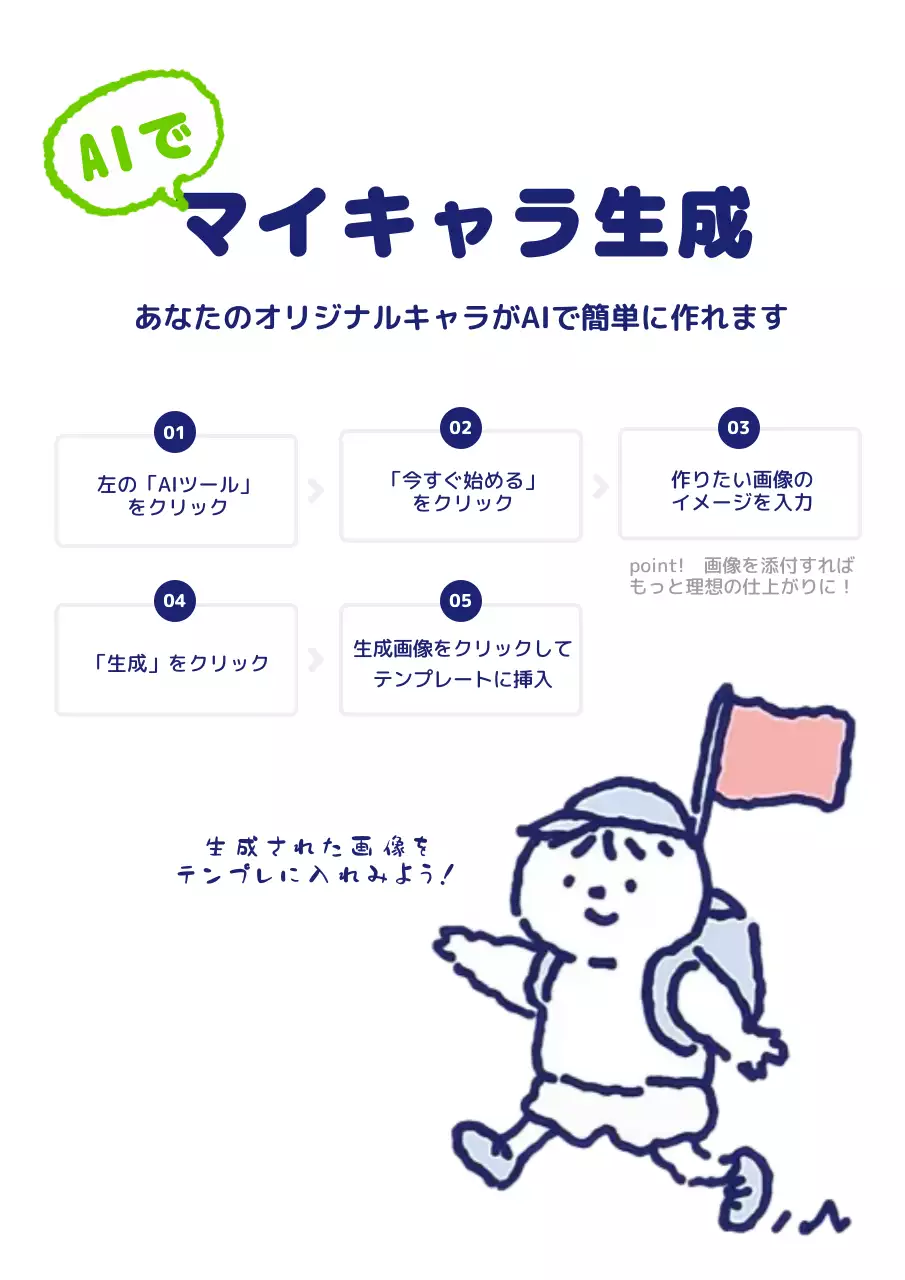 青 手書き 教育 ポスター