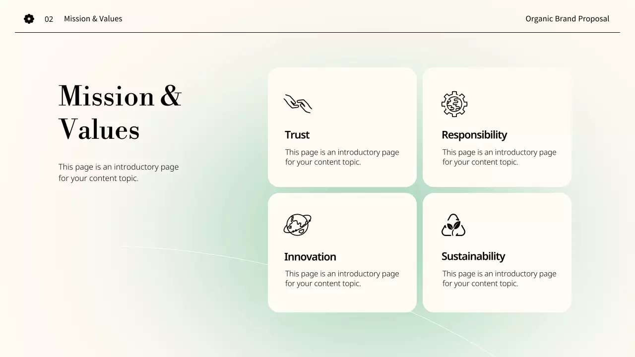 Green Minimalist Business Plan Presentation