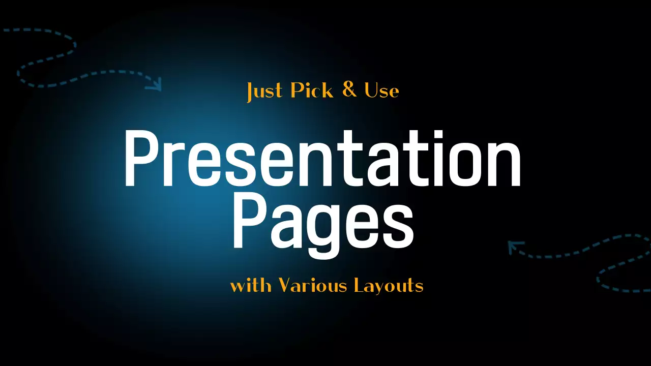 Black and Blue Modern Versatile Layout Page Material