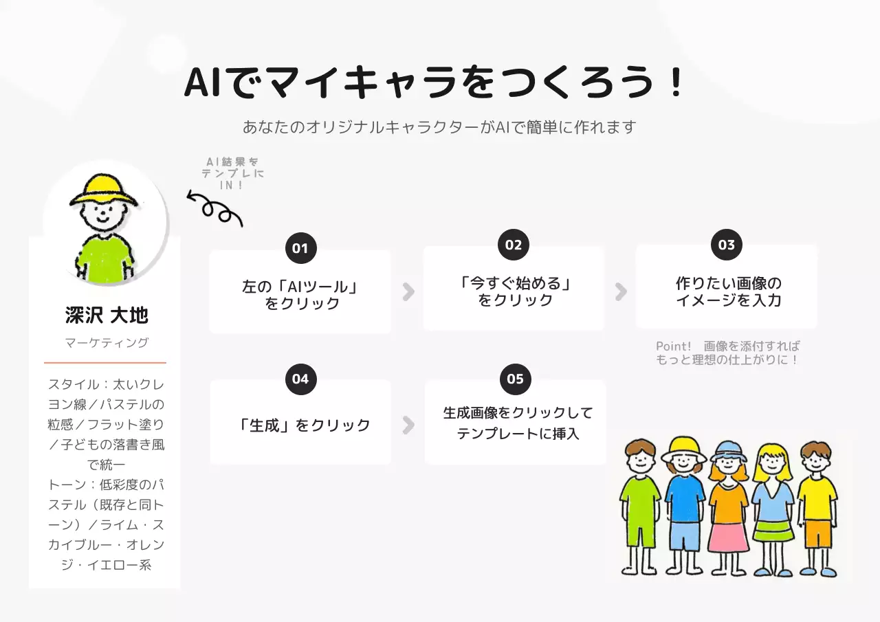 カラフル かわいい チーム 自己紹介 メンバー紹介