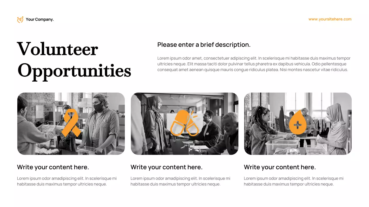 Orange Modern Fundraising Proposal Presentation