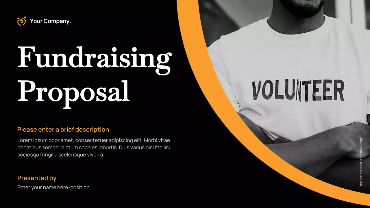 Orange Modern Fundraising Proposal Presentation