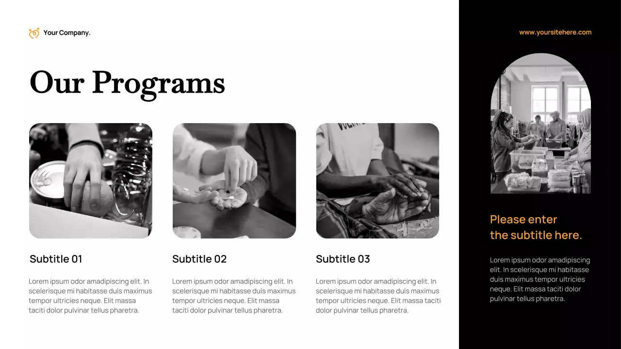 Orange Modern Fundraising Proposal Presentation