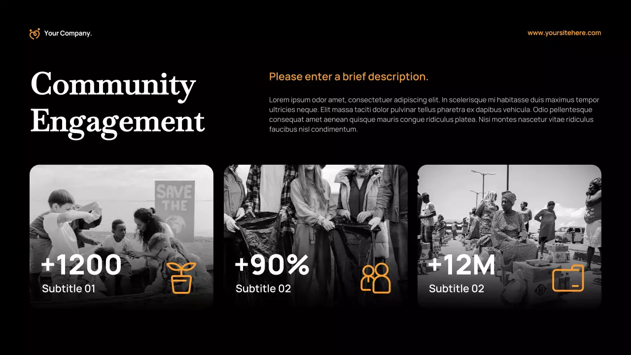 Orange Modern Fundraising Proposal Presentation