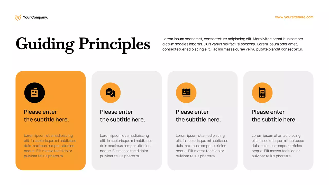Orange Modern Fundraising Proposal Presentation