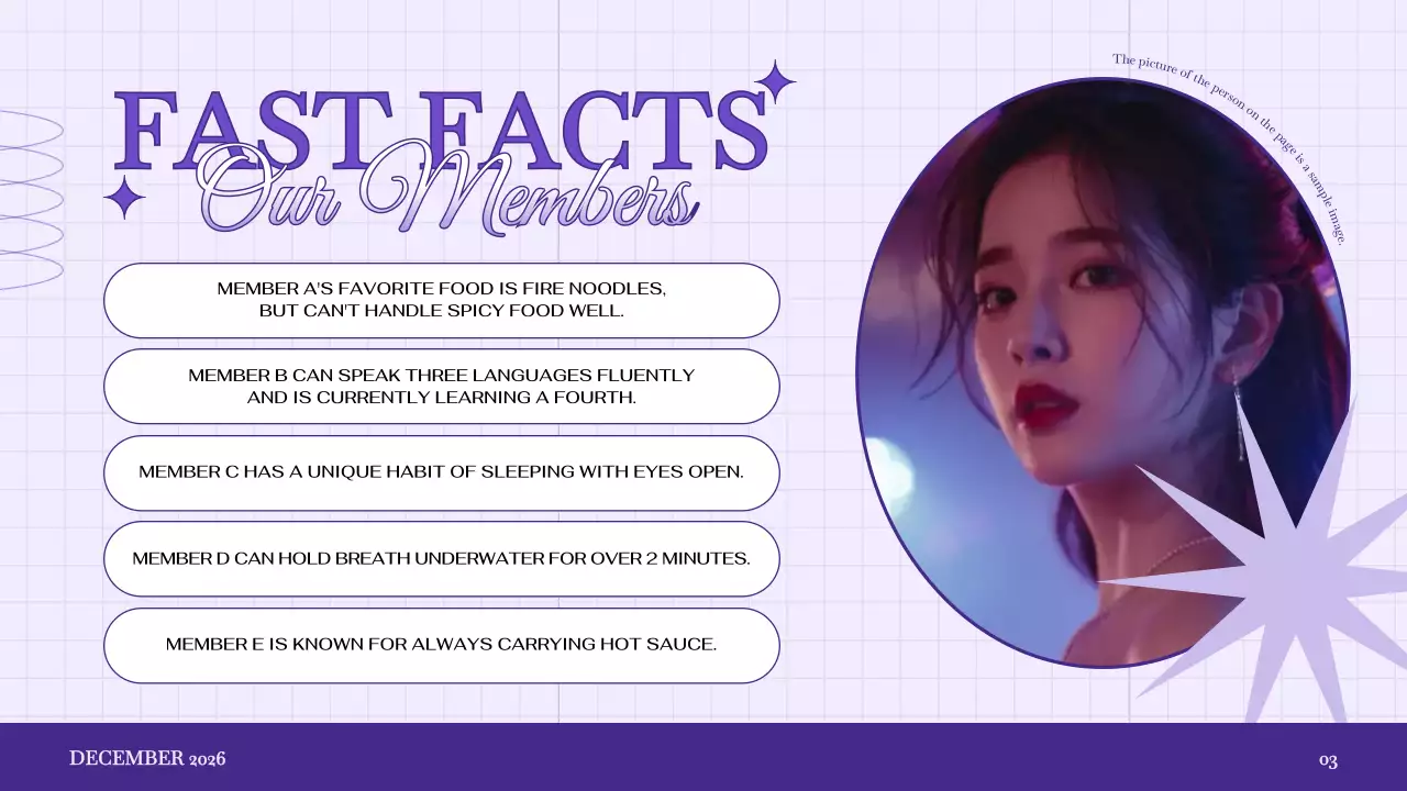 Purple Elegant Members Newsletter Presentation