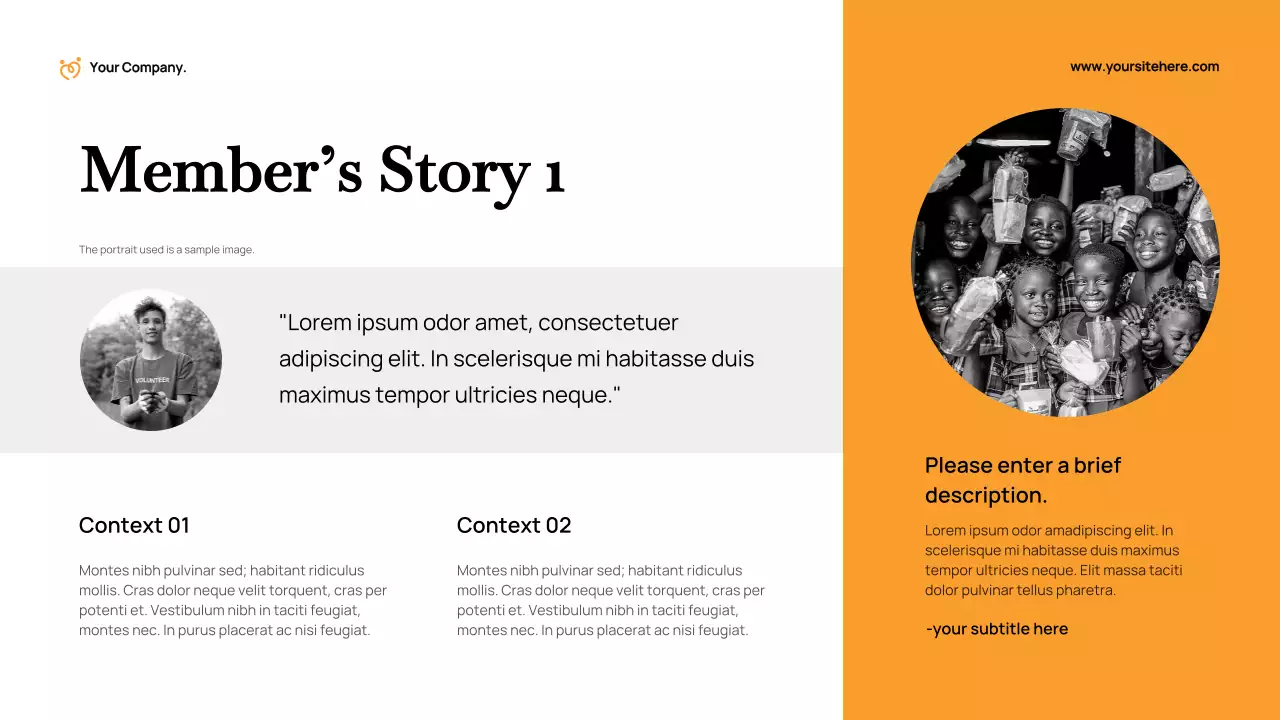 Orange Modern Fundraising Proposal Presentation