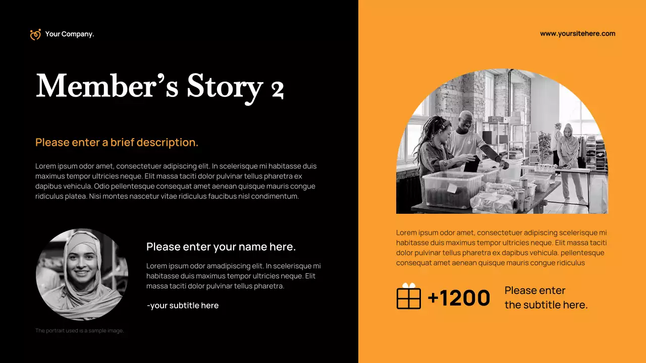 Orange Modern Fundraising Proposal Presentation