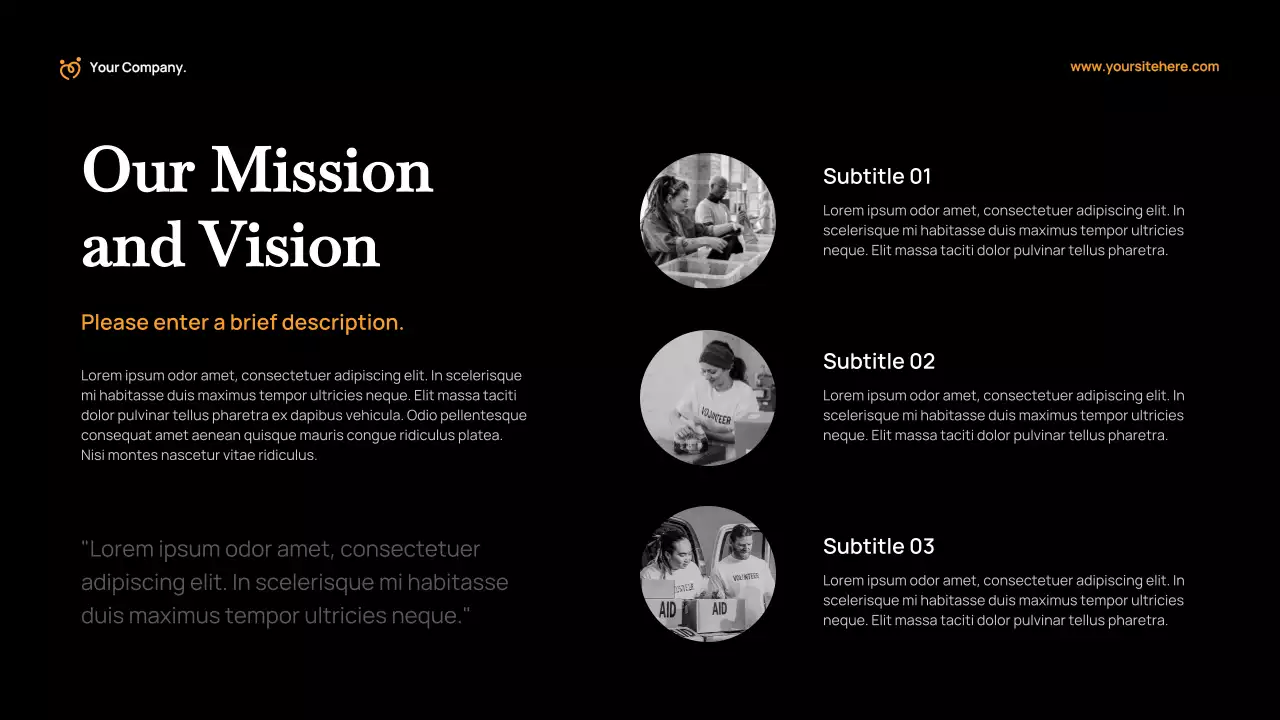 Orange Modern Fundraising Proposal Presentation