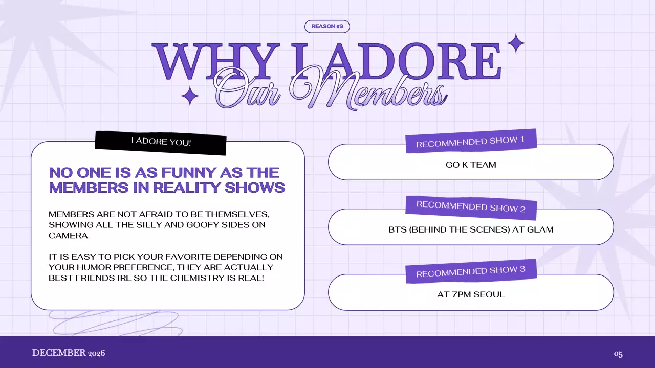 Purple Elegant Members Newsletter Presentation