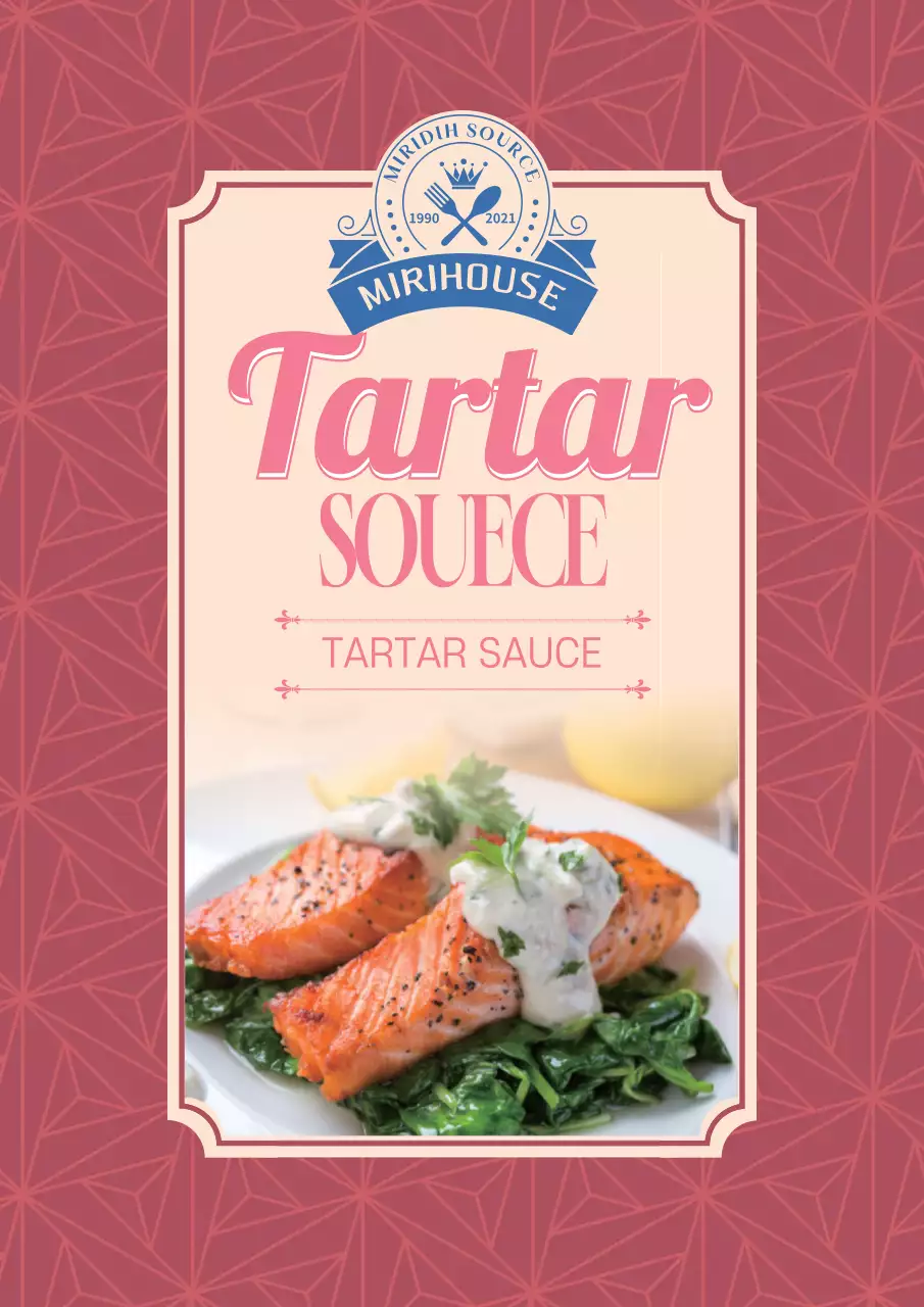 Red Vintage Tartar Promotion Poster