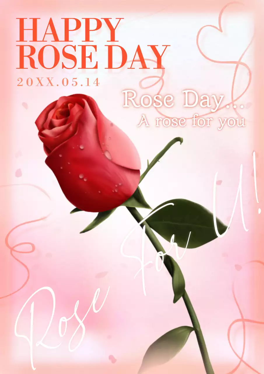 Red Elegant Celebration Invitation Poster