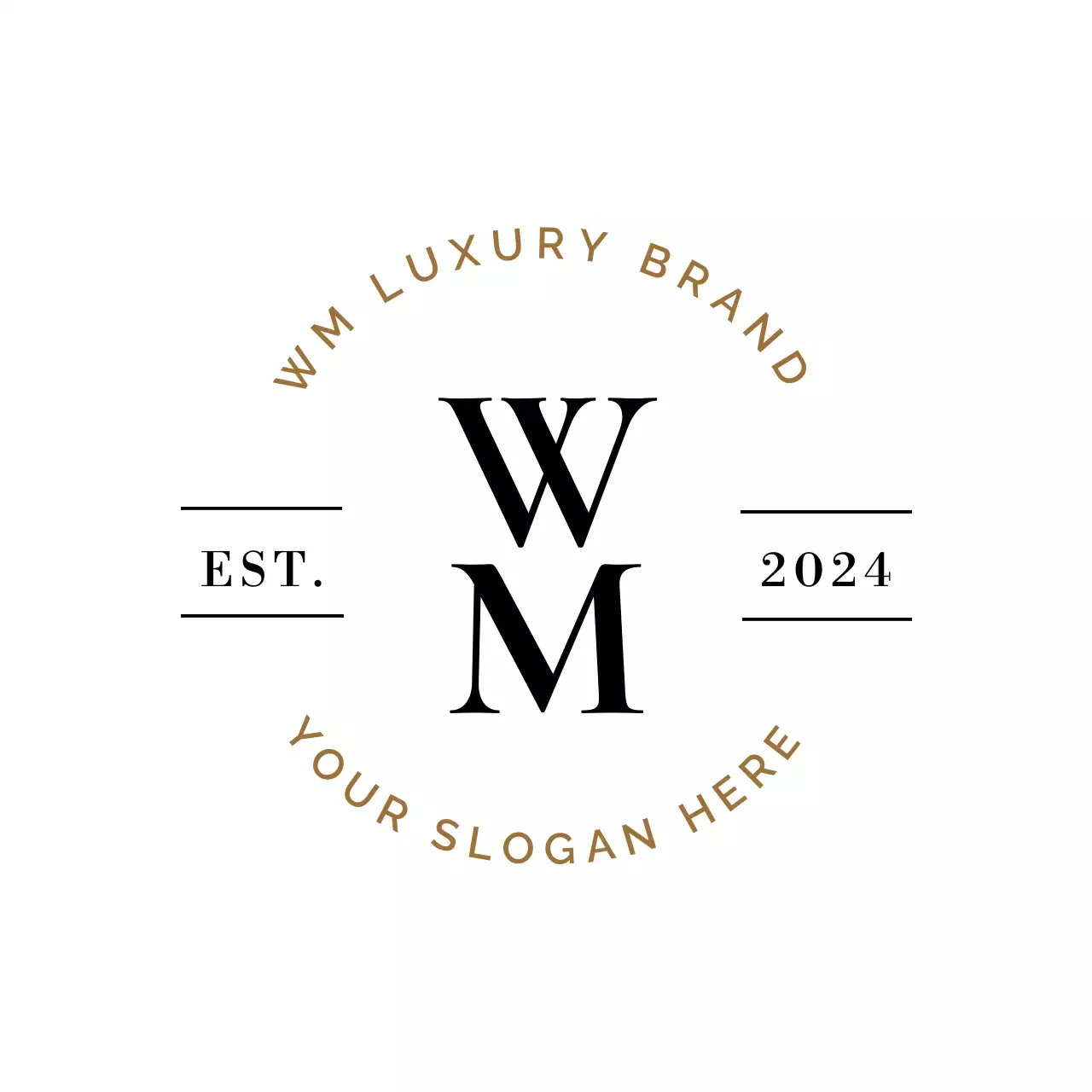 Black Luxury Brand Logo